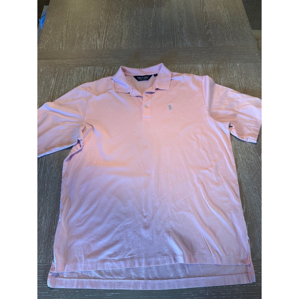 Polo Golf Ralph Lauren Pink Pima Cotton Polo Shirt The Dominion Mens Large